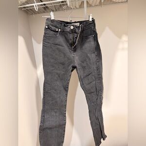 Madewell Charcoal Straight-Leg Jeans